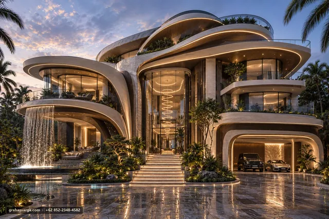 Arsitektur untuk Kabupaten Tana Tidung. — pandangan arsitektur 2